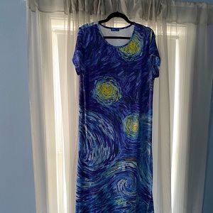 Starry Night maxi dress